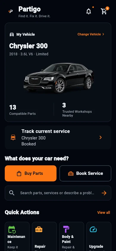 Partigo — Vehicle-aware home